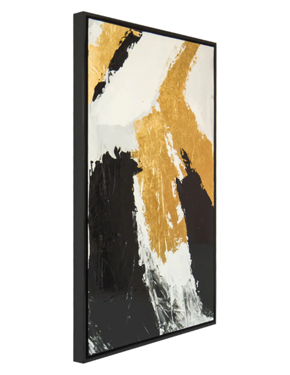 Cuadro decorativo Abstract Golden & Black