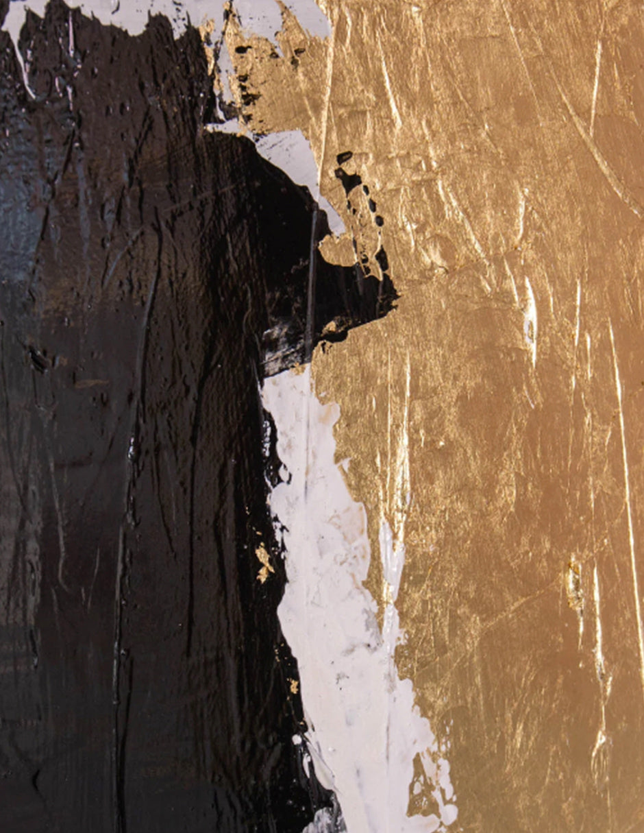 Cuadro decorativo Abstract Golden & Black