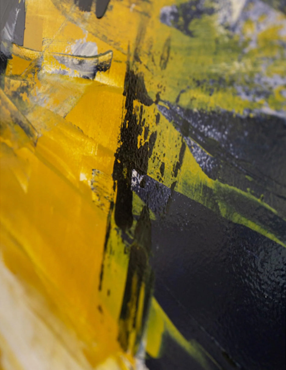 Cuadro decorativo Abstract Yellow & Blue