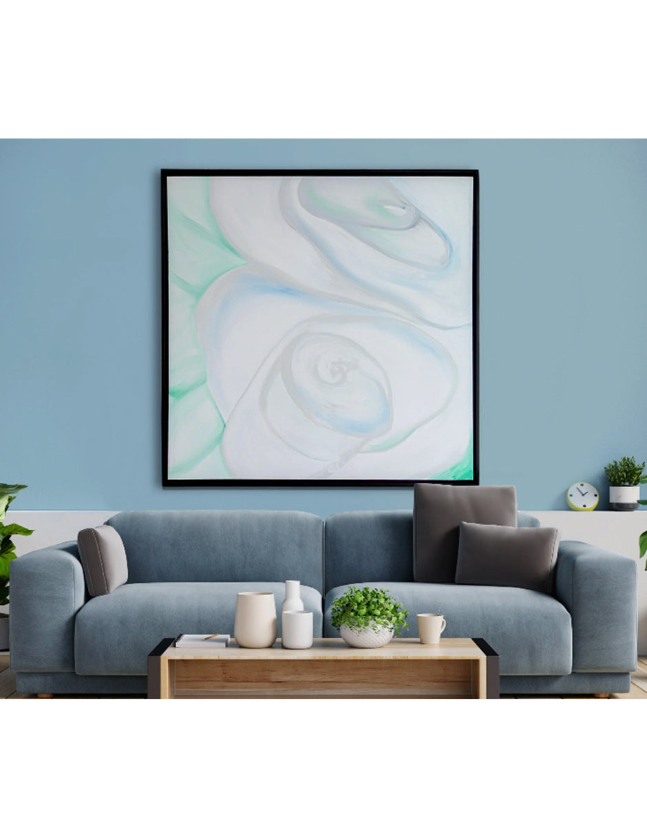 Cuadro Decorativo Flores Blancas