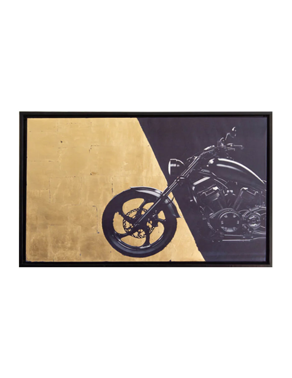 Cuadro Decorativo Gold Moto