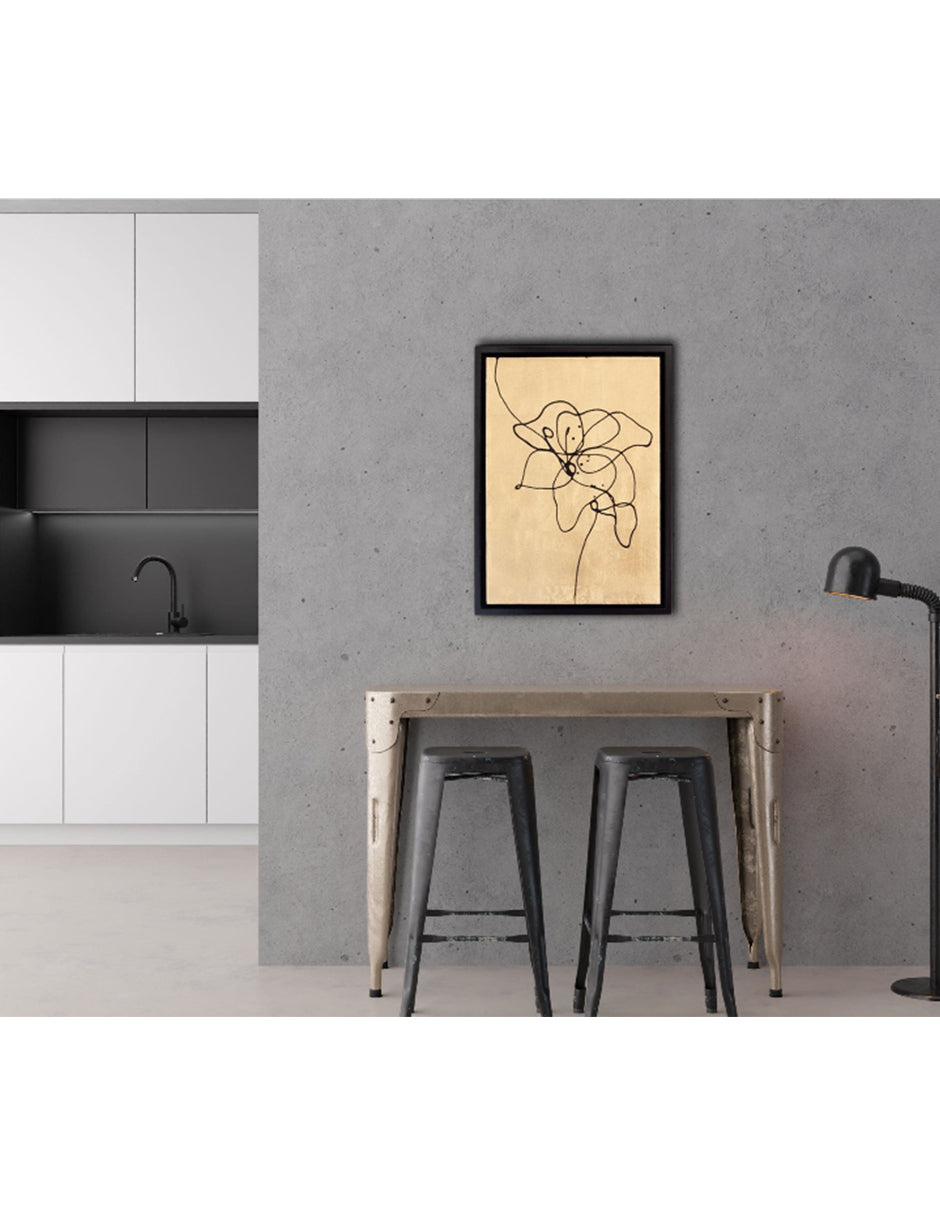 Cuadro decorativo Golden Flower