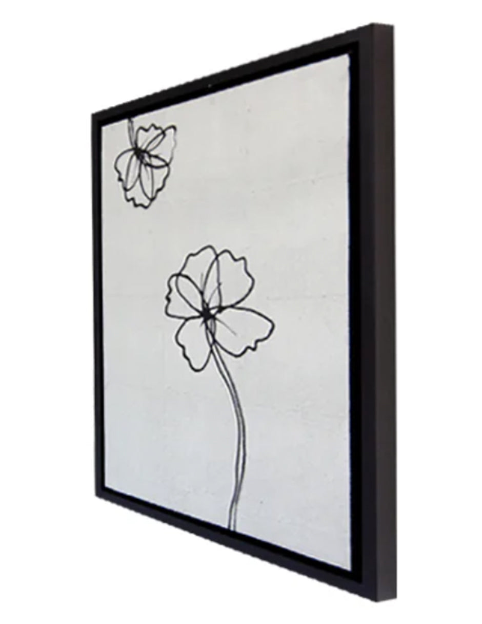 Cuadro Decorativo Silver Flower