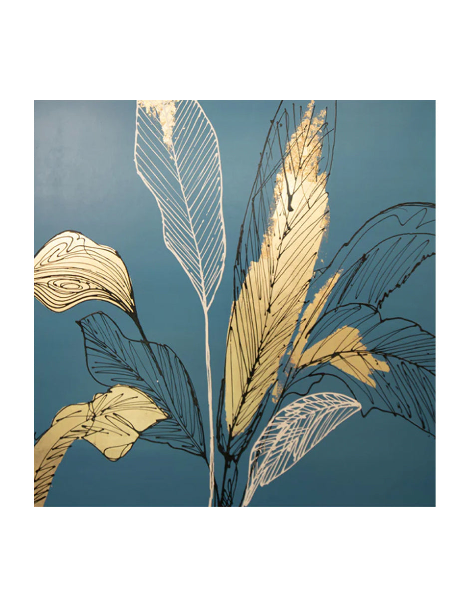Cuadro Decorativo Índigo Floral