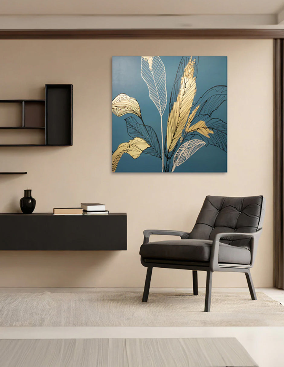 Cuadro Decorativo Índigo Floral