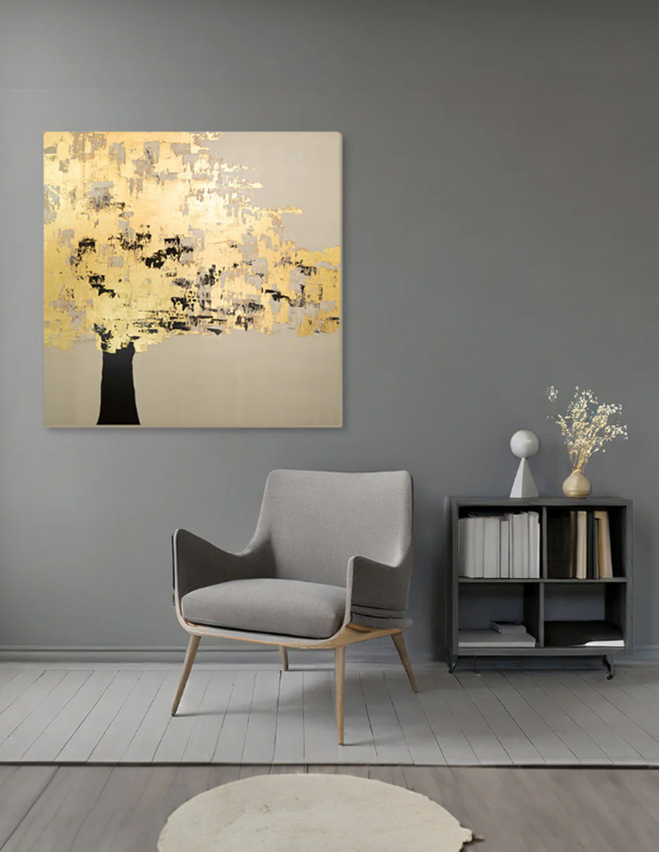 Cuadro Decorativo Otoño Dorado