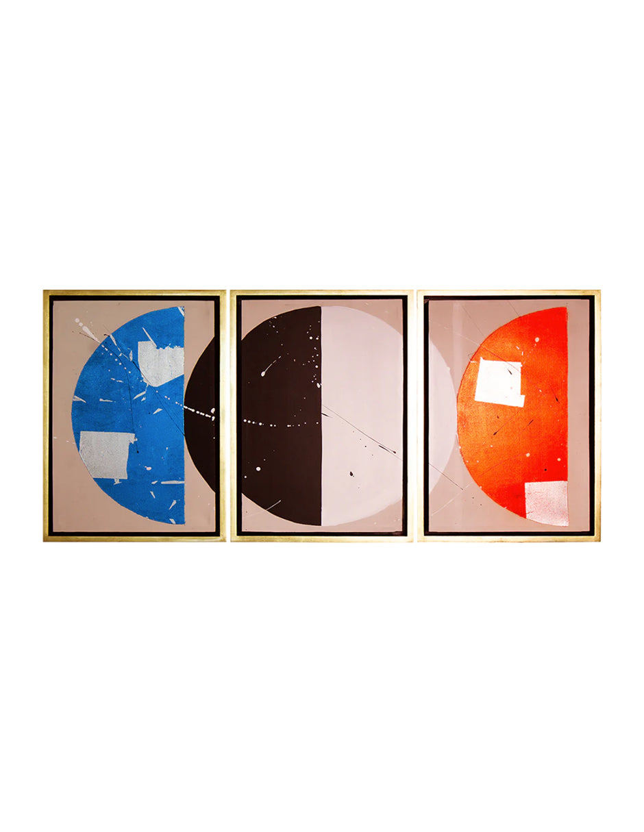 Cuadro Decorativo Colores Geometricos Set de 3