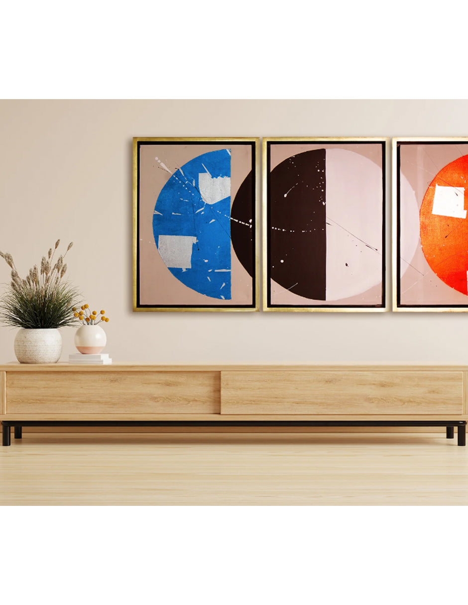 Cuadro Decorativo Colores Geometricos Set de 3
