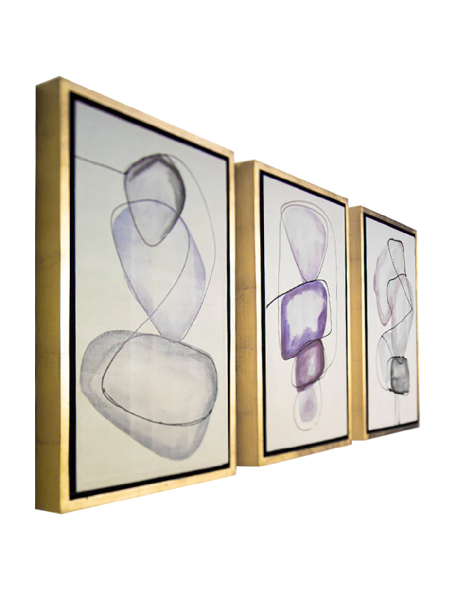 Cuadro Decorativo Figuras Abstractas Set de 3