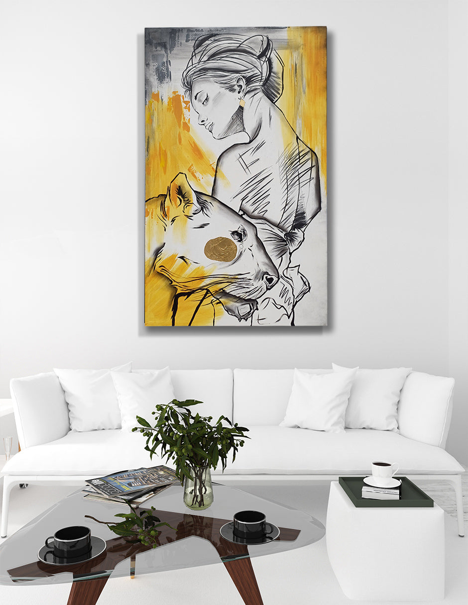 Cuadro Decorativo Leona
