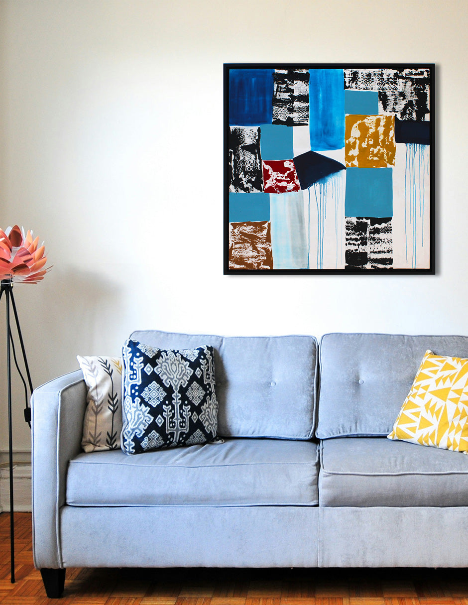 Cuadro Decorativo Collage Abstract