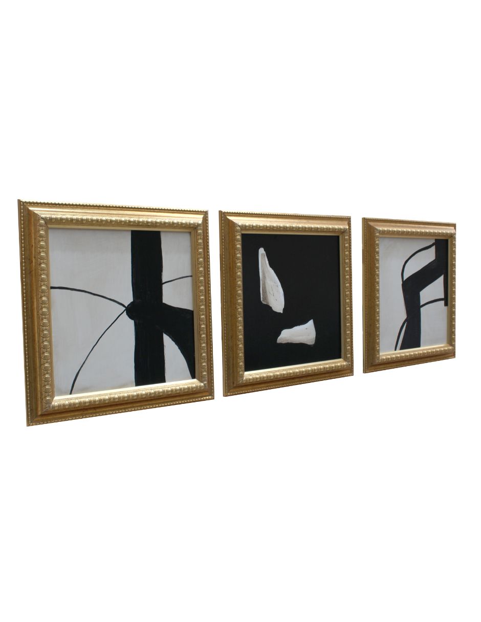Cuadro decorativo Set de 3 Punto de quiebre