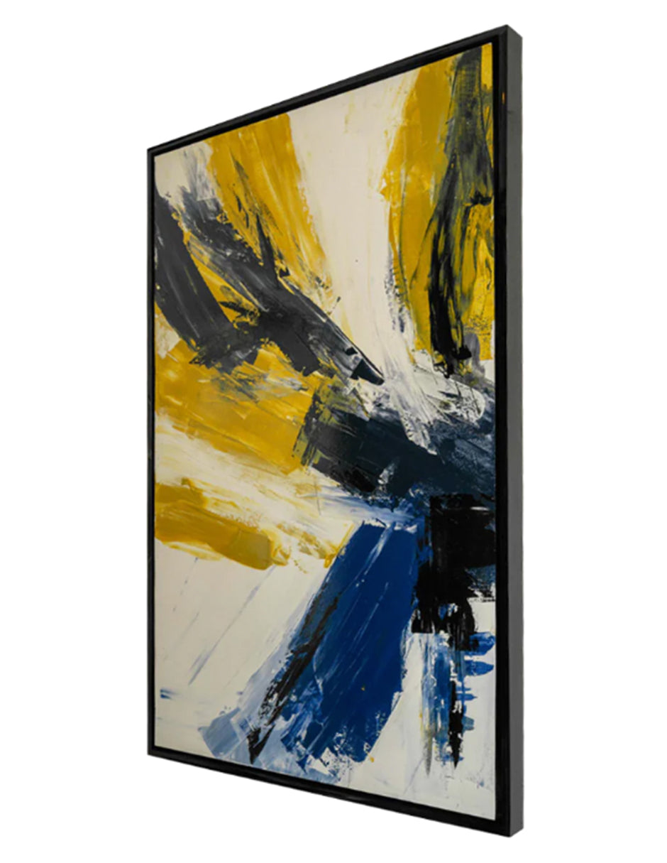 Cuadro decorativo Abstract Yellow & Blue