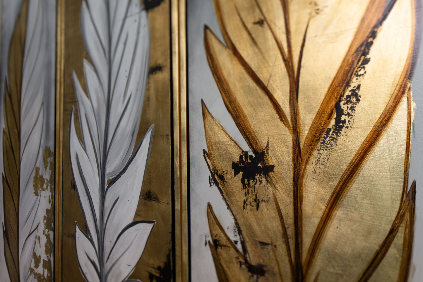 Set de 3 Gold Feathers
