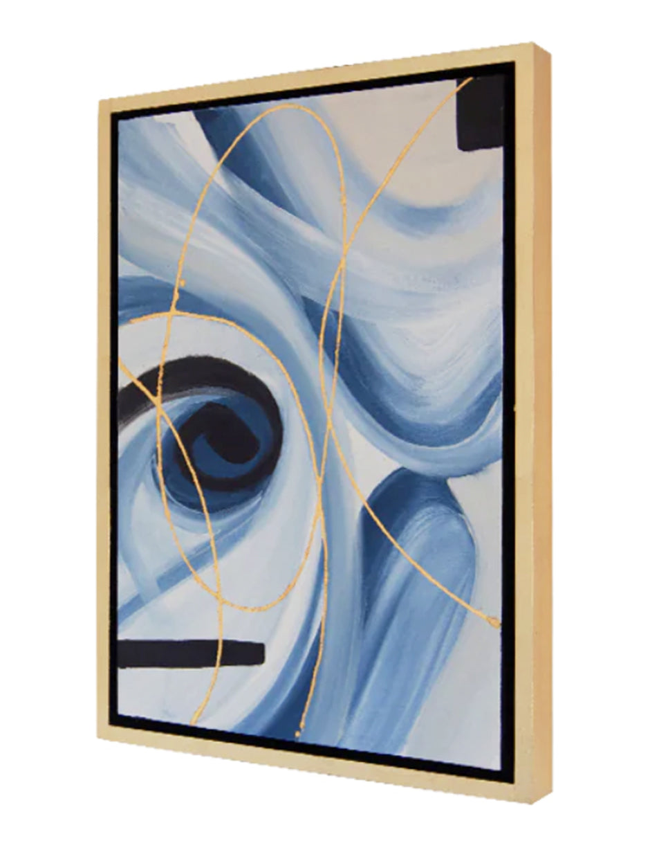 Cuadro decorativo Blue & Golden Rose