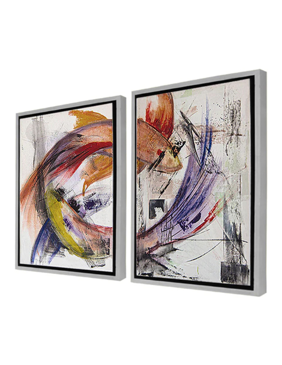 Set de 2 Cuadros Decorativos Fishes Koi