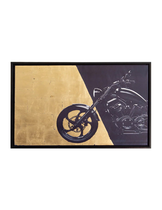Cuadro Decorativo Gold Moto
