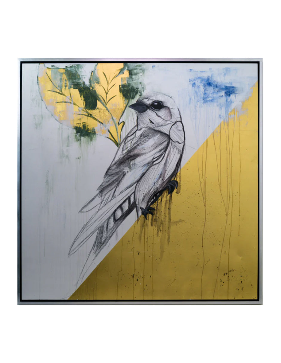 Cuadro Decorativo Gold Bird