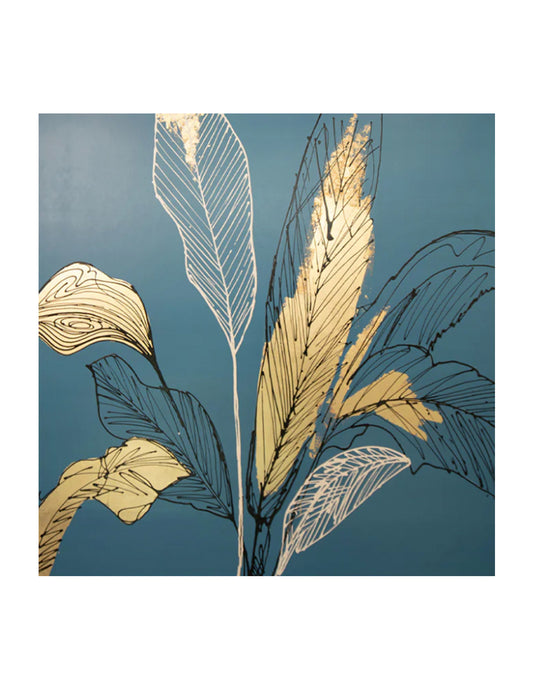 Cuadro Decorativo Índigo Floral