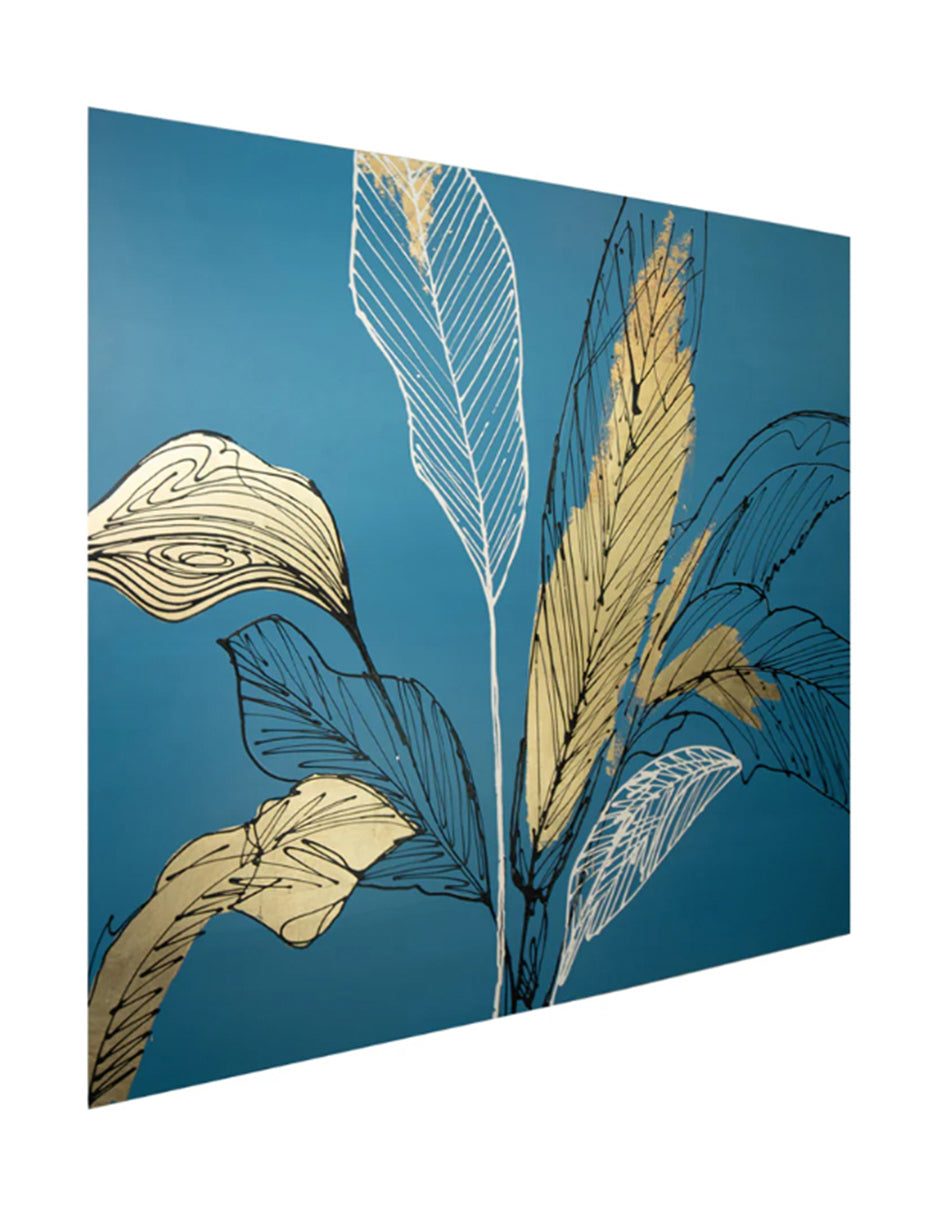 Cuadro Decorativo Índigo Floral