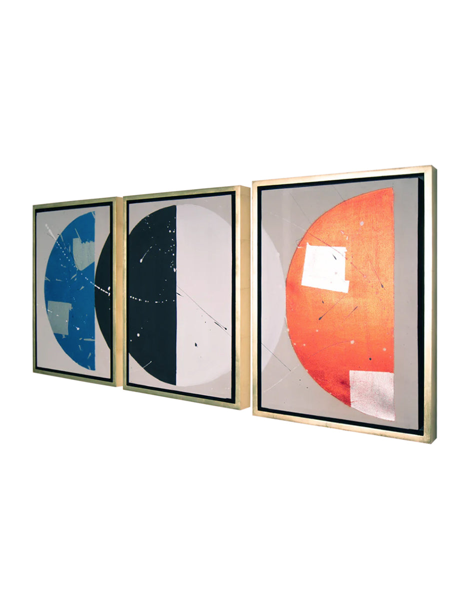 Cuadro Decorativo Colores Geometricos Set de 3