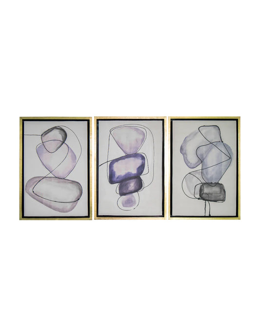 Cuadro Decorativo Figuras Abstractas Set de 3