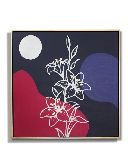 Cuadro Decorativo Flower and Moon