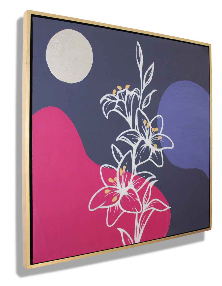 Cuadro Decorativo Flower and Moon