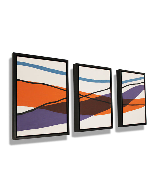 Set de 3 Cuadros Decorativos Superposición