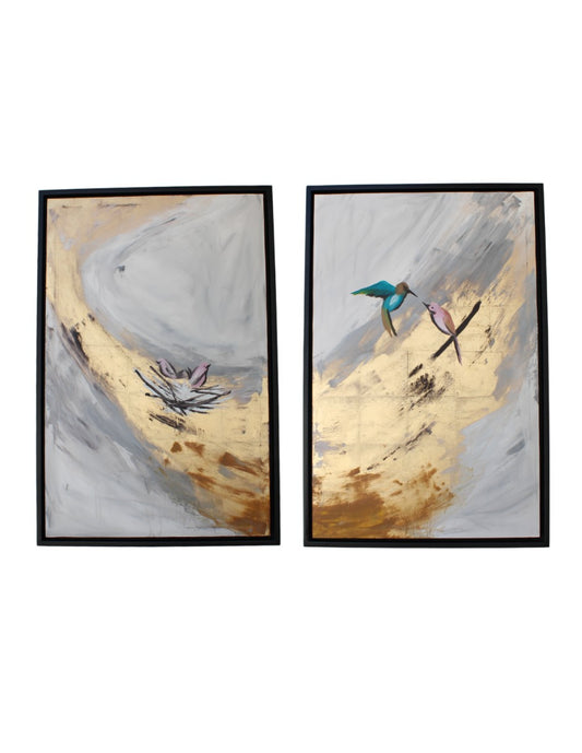 Set de 2 Cuadros Decorativos El Vuelo del Hogar