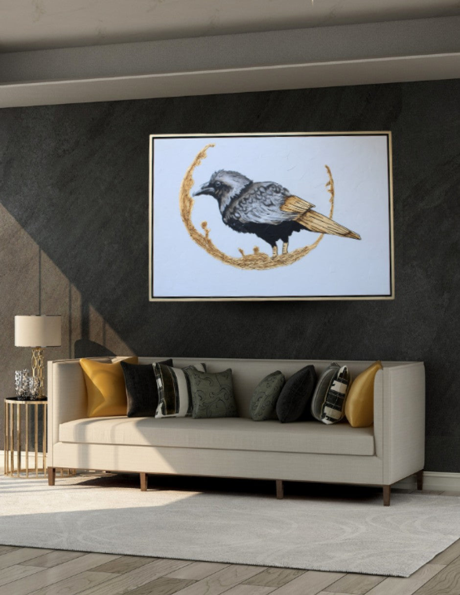 Cuadro Decorativo Gold Bird