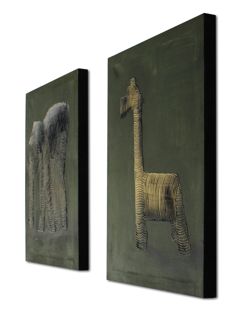 Set de 2 Cuadros Decorativos Safari