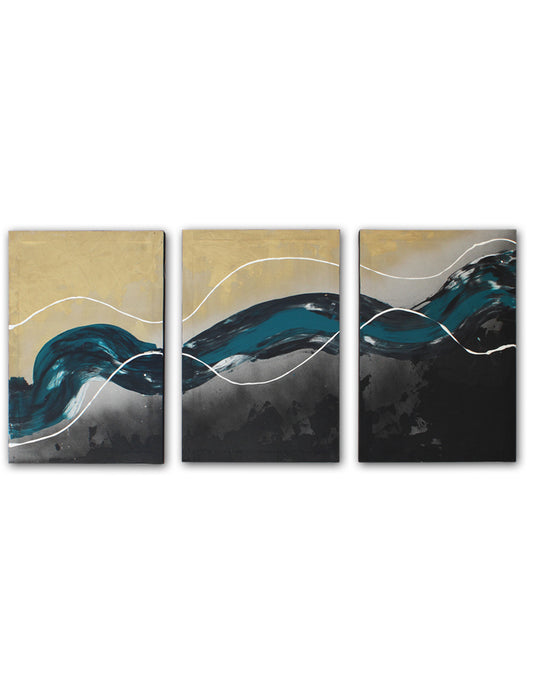 Set De 3 Cuadros Decorativos Silencio en Movimiento