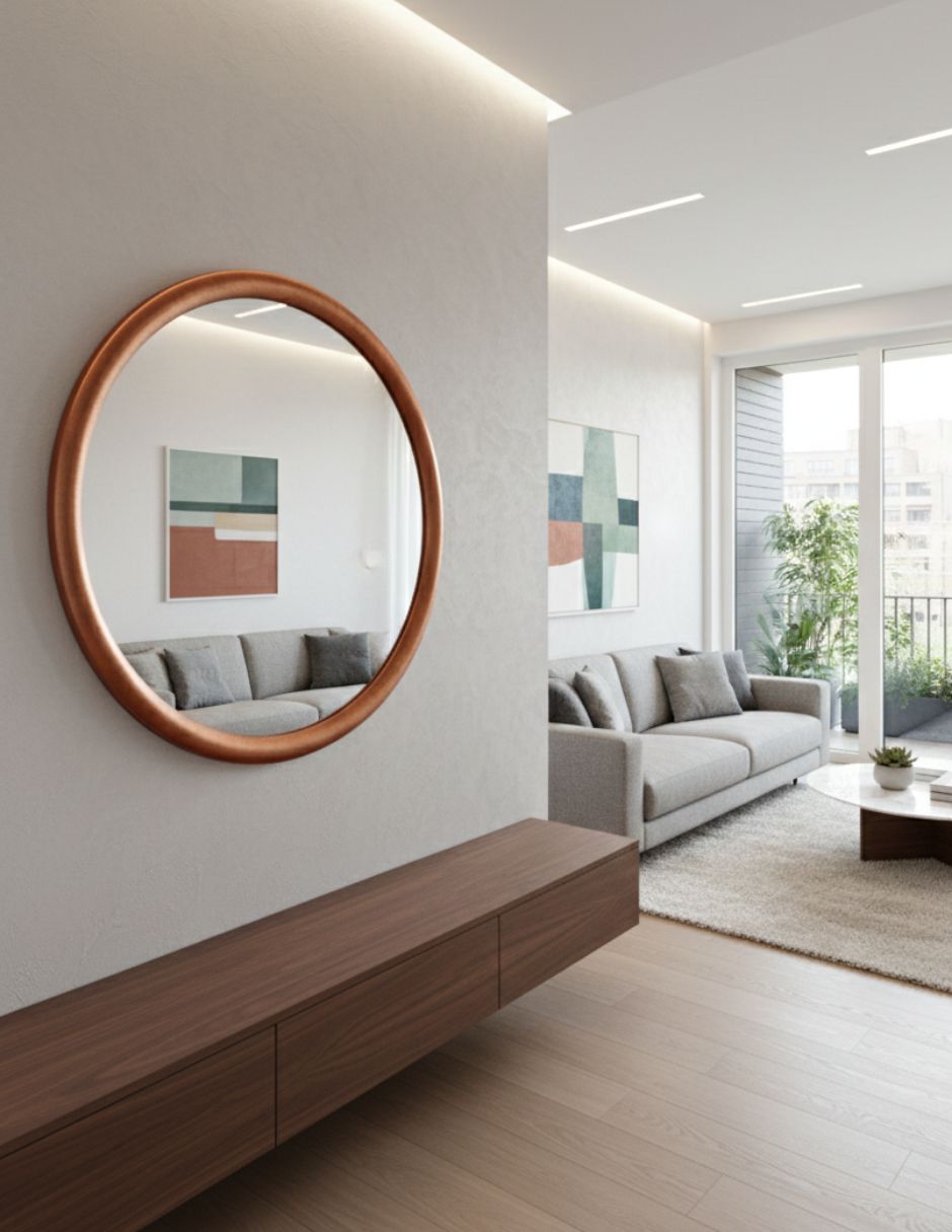 Espejo decorativo Aura Cobre