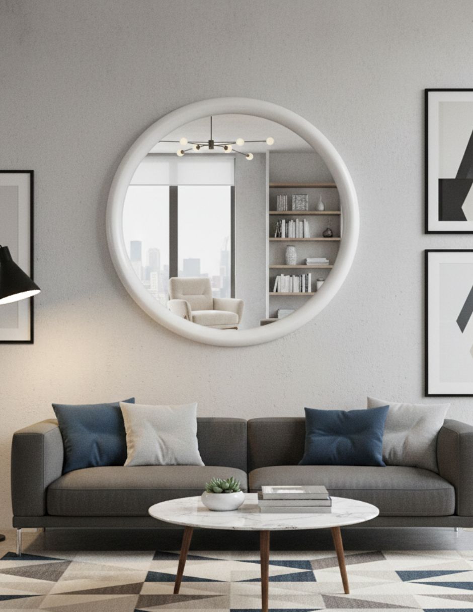 Espejo Decorativo Aura Blanca