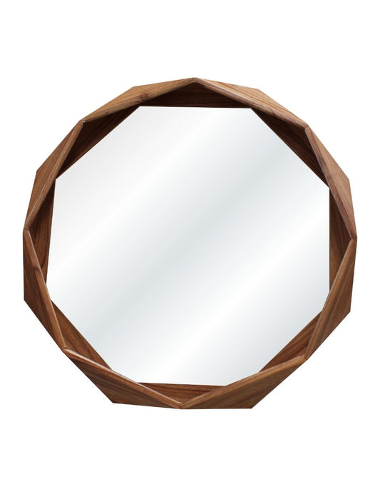 Espejo Decorativo Madera Prismática