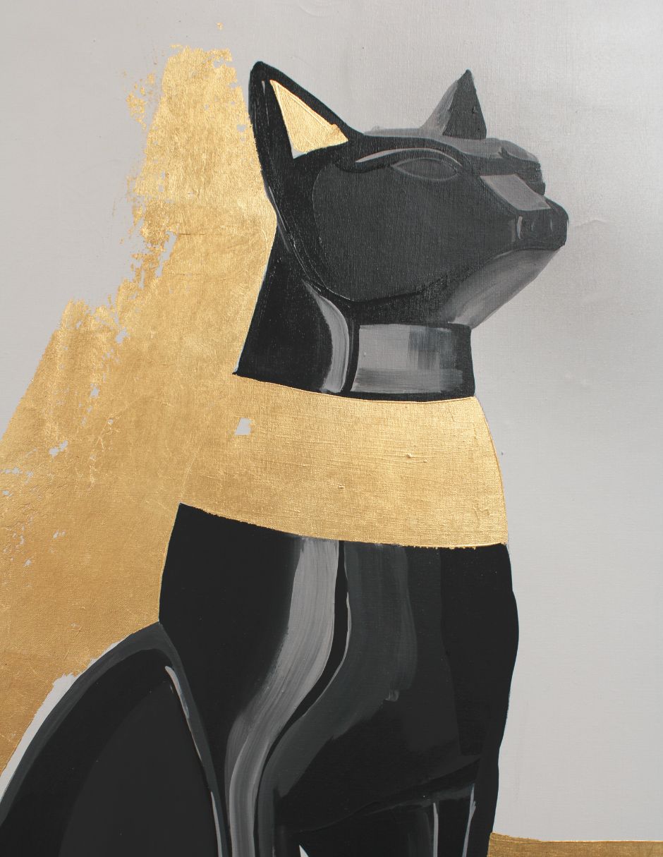 Cuadro decorativo Felino Egipcio